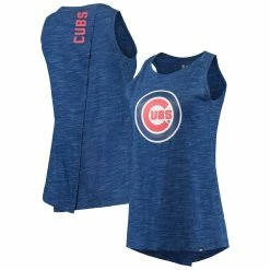 Budget π Women's New Era Royal Chicago Cubs Space Dye Back-Knot Tank Top βοΈ