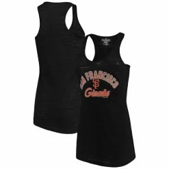 Buy ⌛ Women's Soft As A Grape Black San Francisco Giants Multicount Racerback Tank Top 🎁