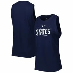 Best deal 🛒 Women's Nike Navy USMNT Lockup Tomboy Performance Tank Top ⌛