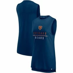 Outlet π Women's Fanatics Branded Navy Chicago Bears True Contender Tank Top π