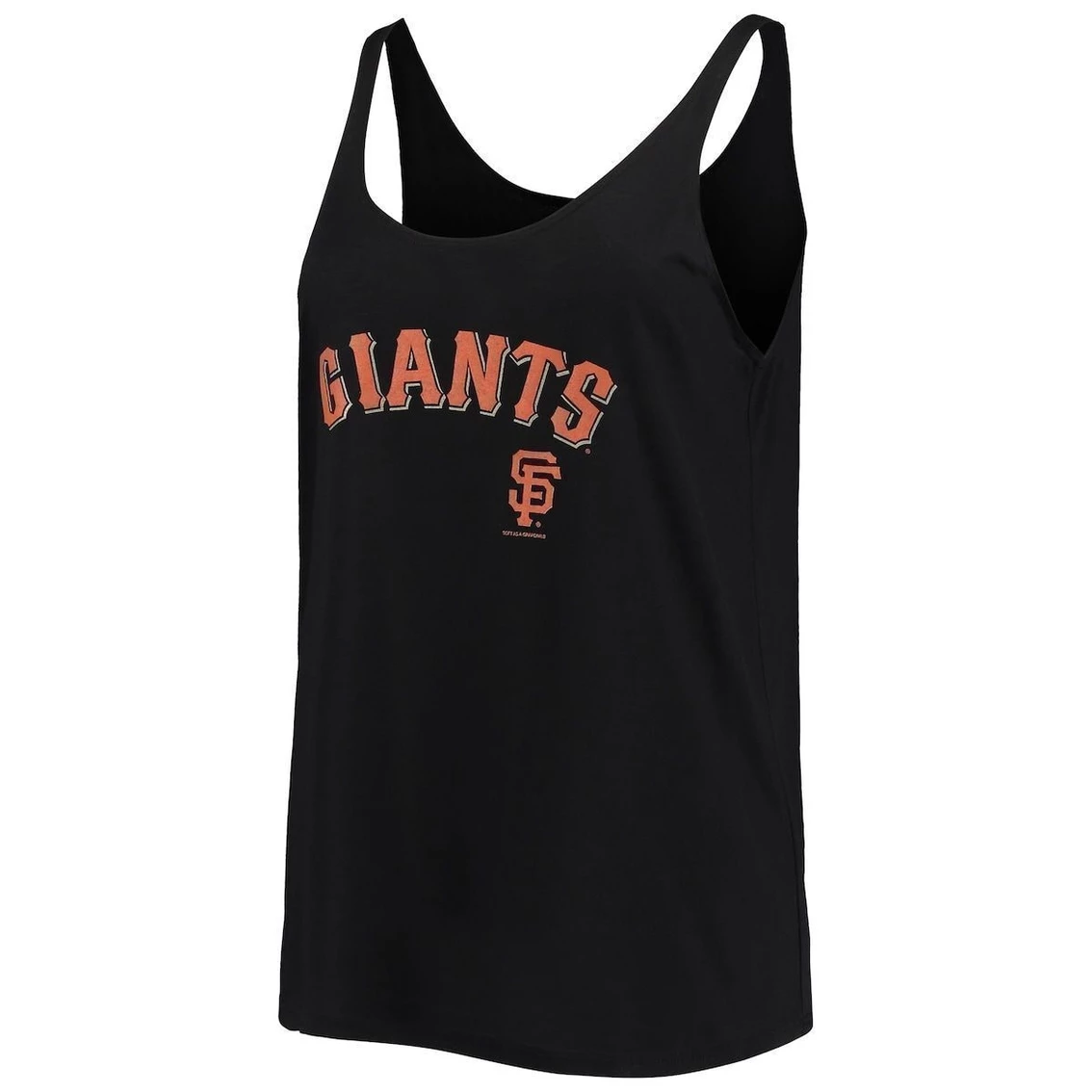 Cheapest π Women's Soft As A Grape Black San Francisco Giants Slouchy Tank Top β - Image 3