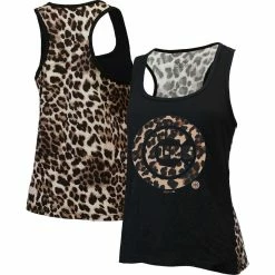 Top 10 β Women's Majestic Threads Black Chicago Cubs Leopard Tank Top π