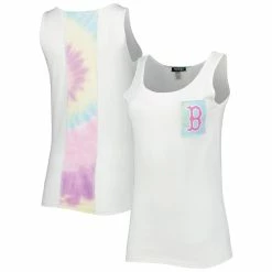 Best reviews of π Women's Refried Apparel White Boston Red Sox Tie-Dye Tank Top β