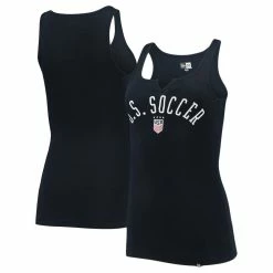 Deals 😀 Women's 5th & Ocean By New Era Navy USWNT Split Front Tank Top 👍