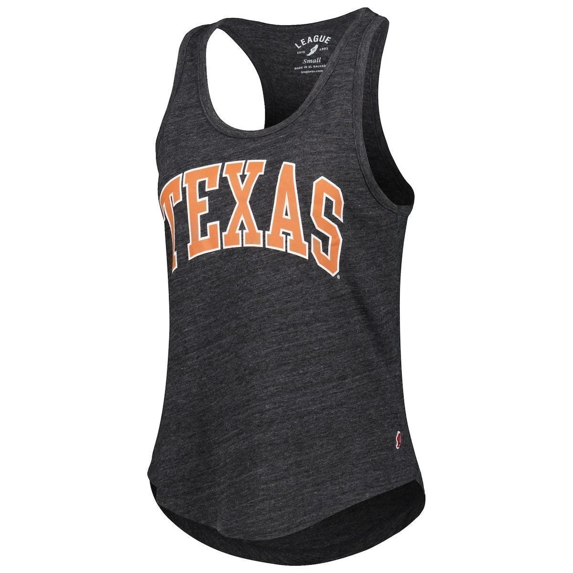 Coupon π Women's League Collegiate Wear Black Texas Longhorns Two-Hit Intramural Tri-Blend Scoop Neck Racerback Tank Top βοΈ - Image 3