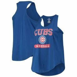 Hot Sale β¨ Profile π© Women's Royal Chicago Cubs Plus Size Racerback Tank Top β