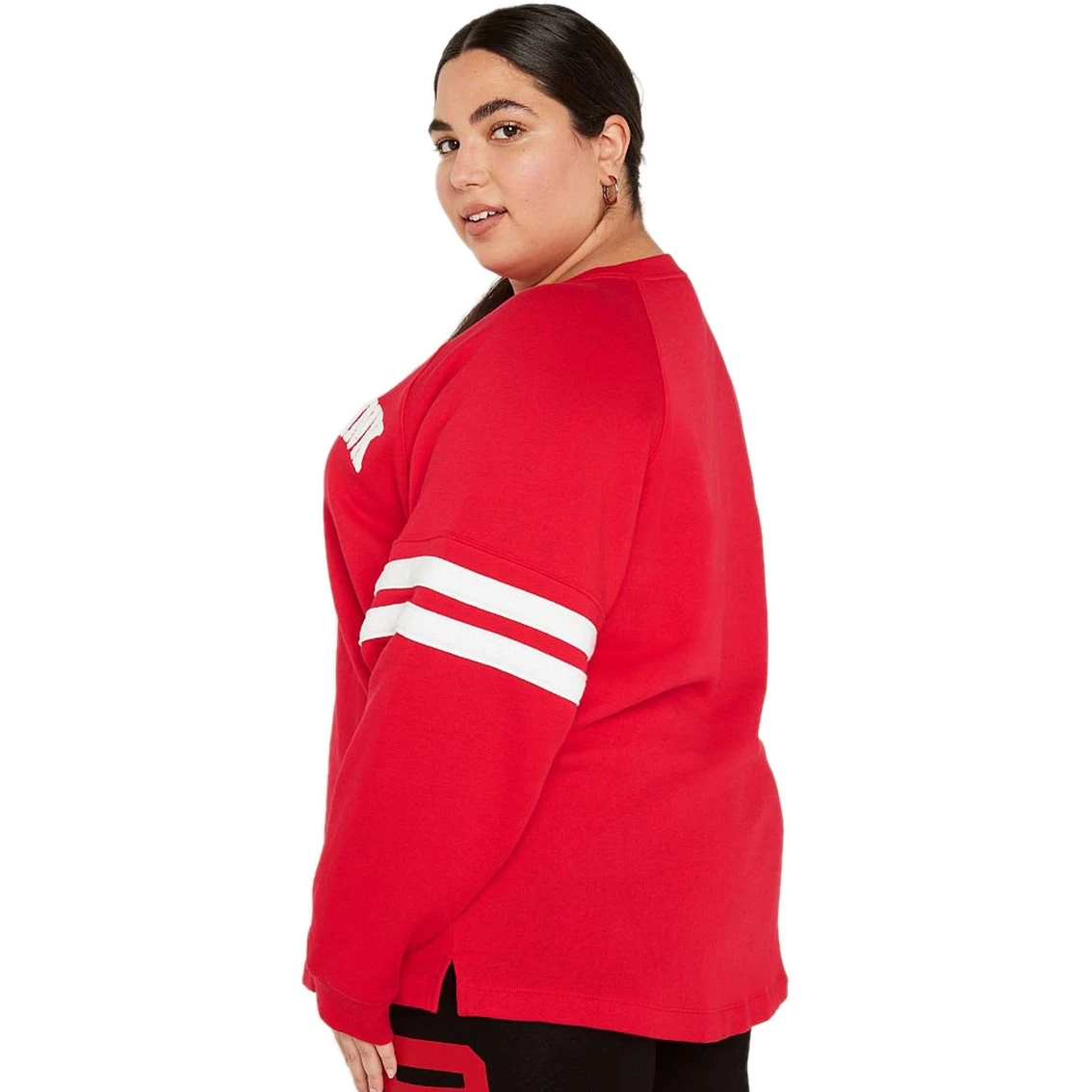 Discount π Victoria's Secret Pink Varsity Raglan Stripe Pullover π - Image 2