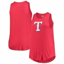 Deals 🛒 Women's New Era Red Texas Rangers Plus Size Team Tank Top ❤️
