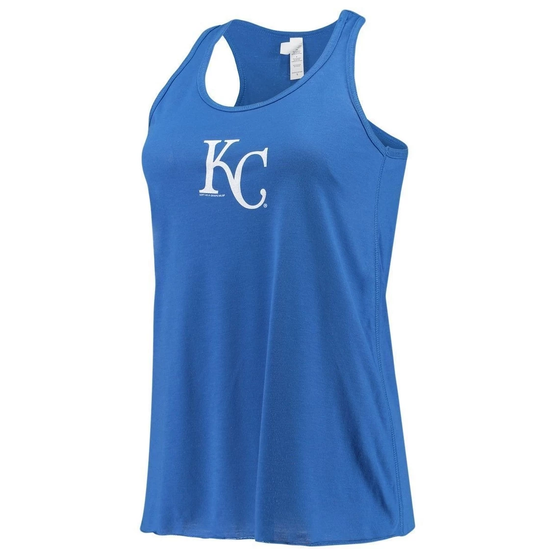 Buy π Women's Soft As A Grape Royal Kansas City Royals Front & Back Tank Top 𧨠- Image 3