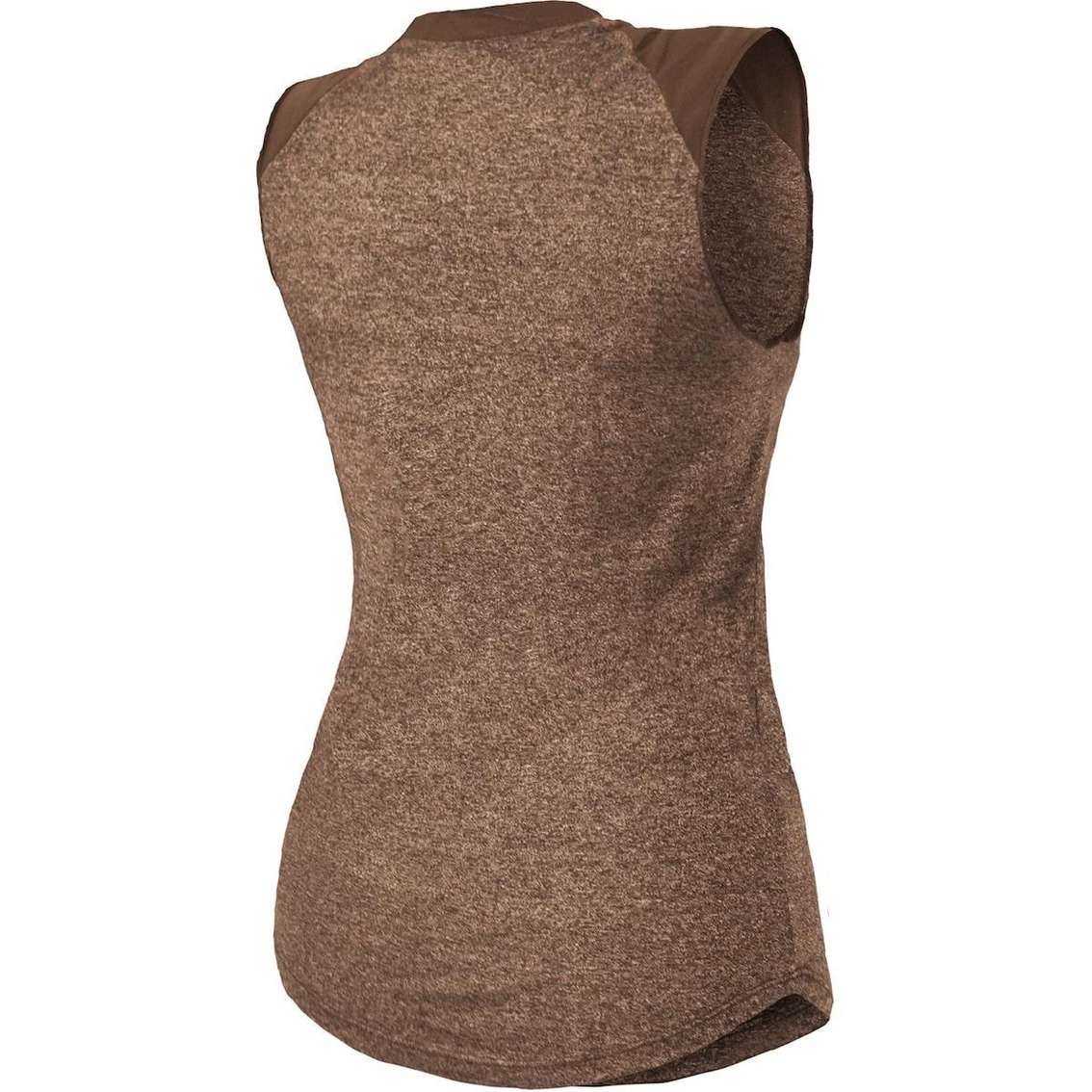 Best deal π₯ Women's Majestic Threads Brown Cleveland Browns Retro Tri-Blend Raglan Muscle Tank Top π - Image 4