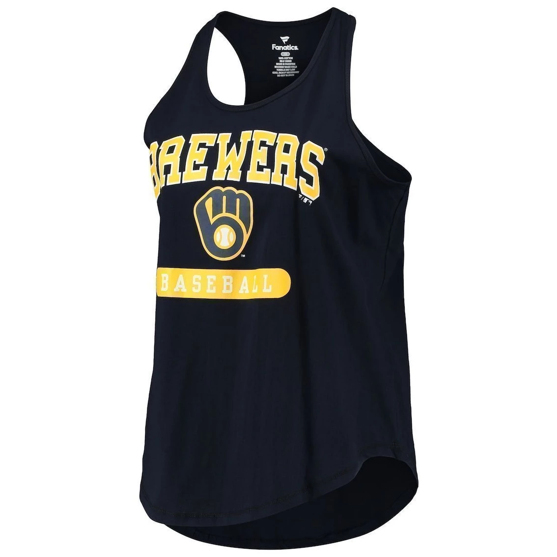 Buy β€οΈ Profile π© Women's Navy Milwaukee Brewers Plus Size Racerback Tank Top π - Image 3