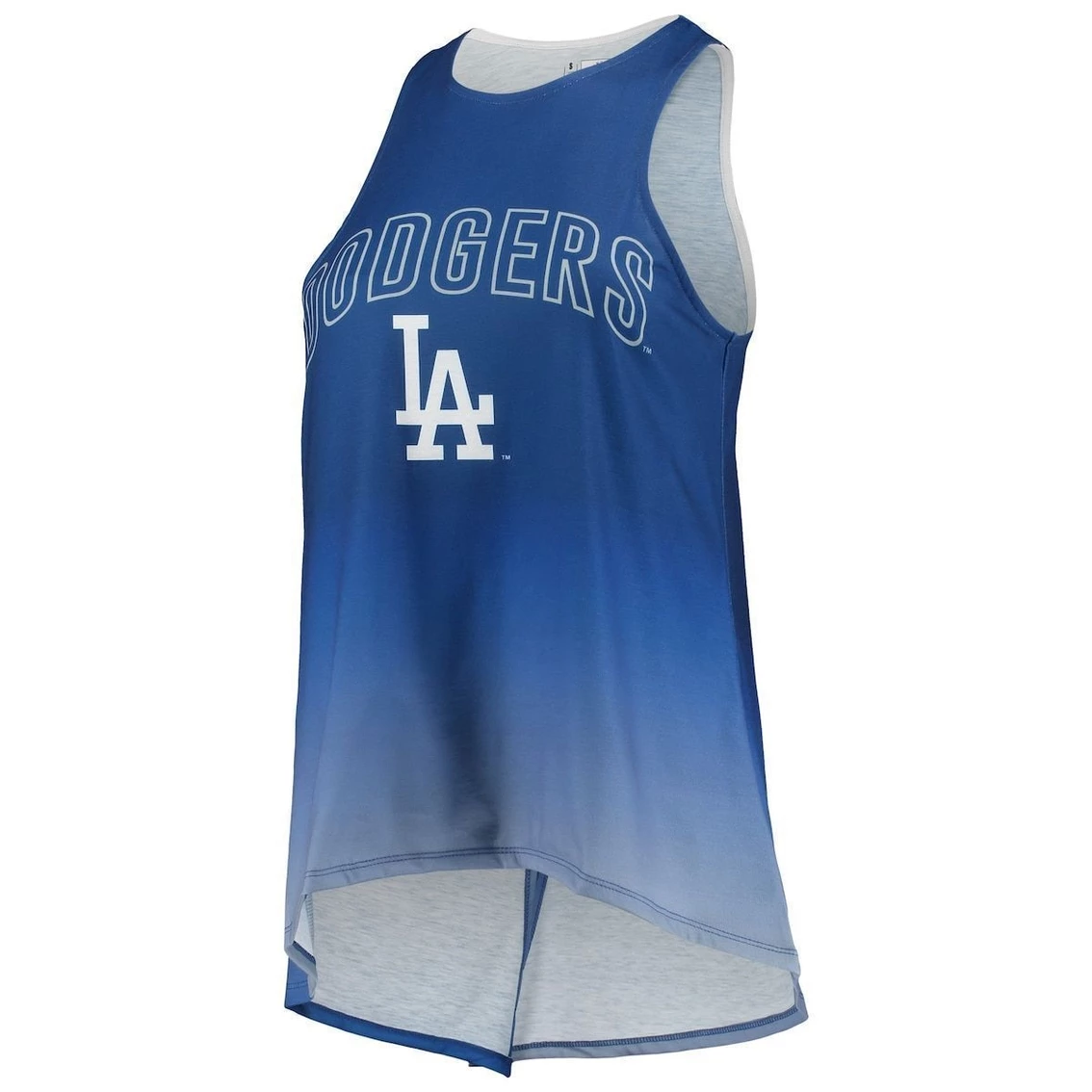 Promo ❤️ Women's FOCO Royal Los Angeles Dodgers Gradient Tie-Back Racerback Tank Top ❤️ - Image 3