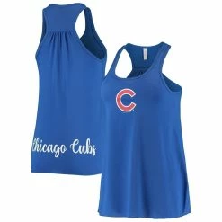 Budget 🔥 Women's Soft As A Grape Royal Chicago Cubs Front & Back Tank Top ⭐