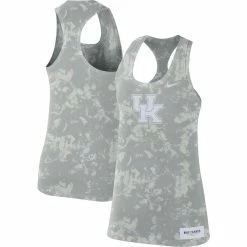 Cheap ⌛ Women's Nike Gray Kentucky Wildcats Tonal Camo Racerback Tank Top ⌛