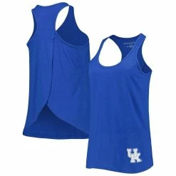 Budget π€© Boxercraft π© Women's Royal Kentucky Wildcats Charm 2.0 Scoop Neck Open Back Racerback Tank Top π€©