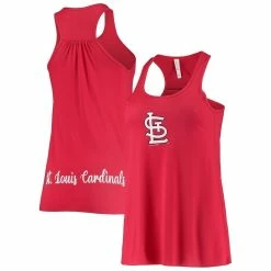 Flash Sale 🔥 Women's Soft As A Grape Red St. Louis Cardinals Front & Back Tank Top ✨