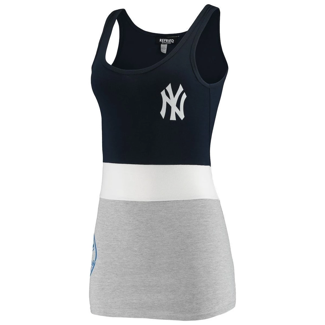 New π Women's Refried Apparel Navy New York Yankees Sustainable Tri-Blend Tank Top 𧨠- Image 3