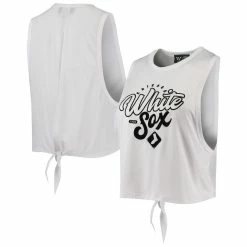 Top 10 🎉 Women's The Wild Collective White Chicago White Sox Open Back Twist-Tie Tank Top 🤩