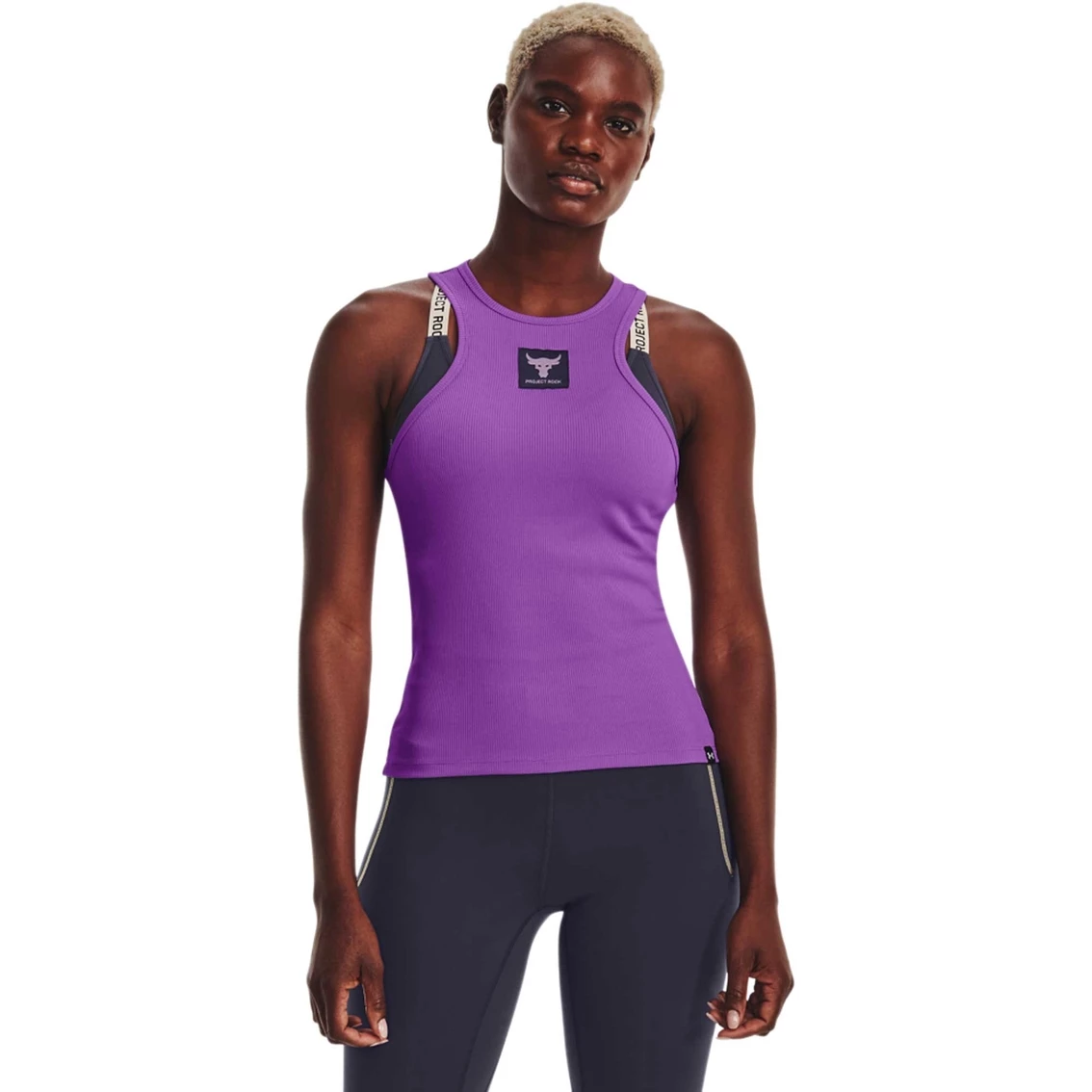 Brand new 𧨠Under Armour Project Rock Rib Tank β