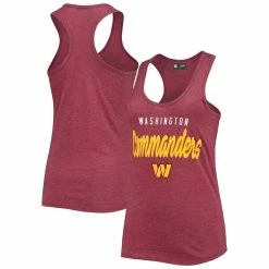 Brand new β Women's New Era Heathered Burgundy Washington Commanders Wordmark Racerback Tank Top π