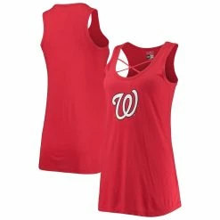 Best Sale π₯° Women's New Era Red Washington Nationals Front Strap Tank Top π