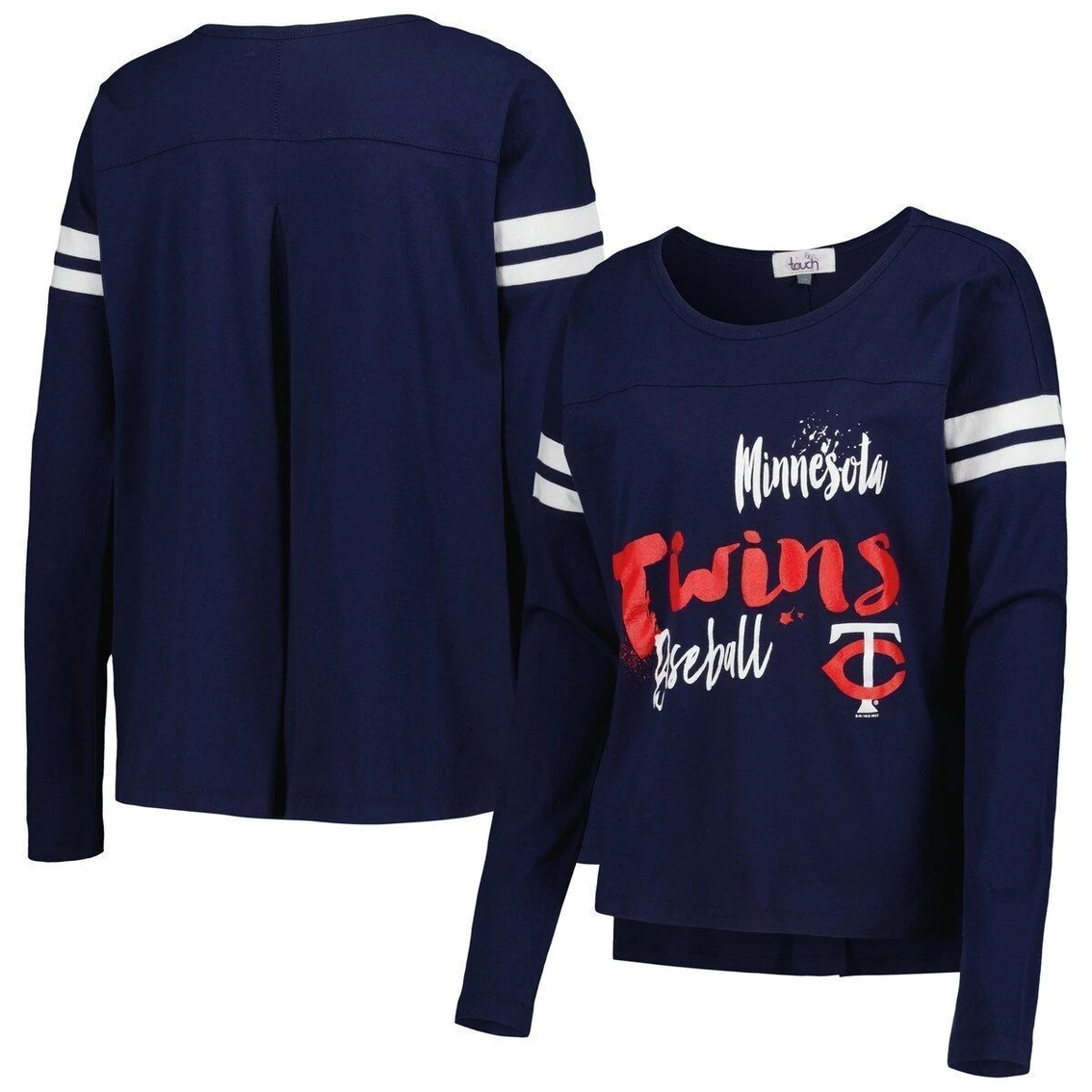 Cheapest π Women's Touch Navy Minnesota Twins Free Agent Long Sleeve T-Shirt 𧨠- Image 2