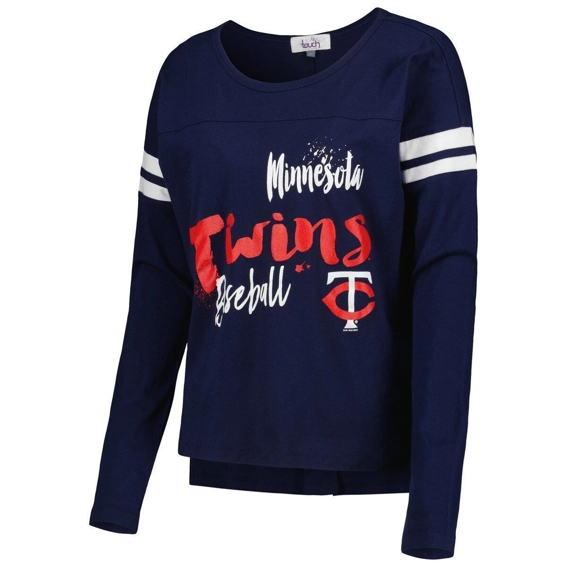 Cheapest π Women's Touch Navy Minnesota Twins Free Agent Long Sleeve T-Shirt 𧨠- Image 3