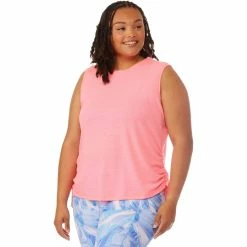 Best deal ✨ Calvin Klein Performance Plus Size Ruched Side Tie Tank Top 🎁