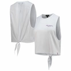Buy 🛒 Women's The Wild Collective White Orlando City SC Twist Back Tank Top ✨