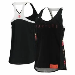Best Sale π Women's Qore Black Toronto Raptors Dual Team Tank Top π₯°
