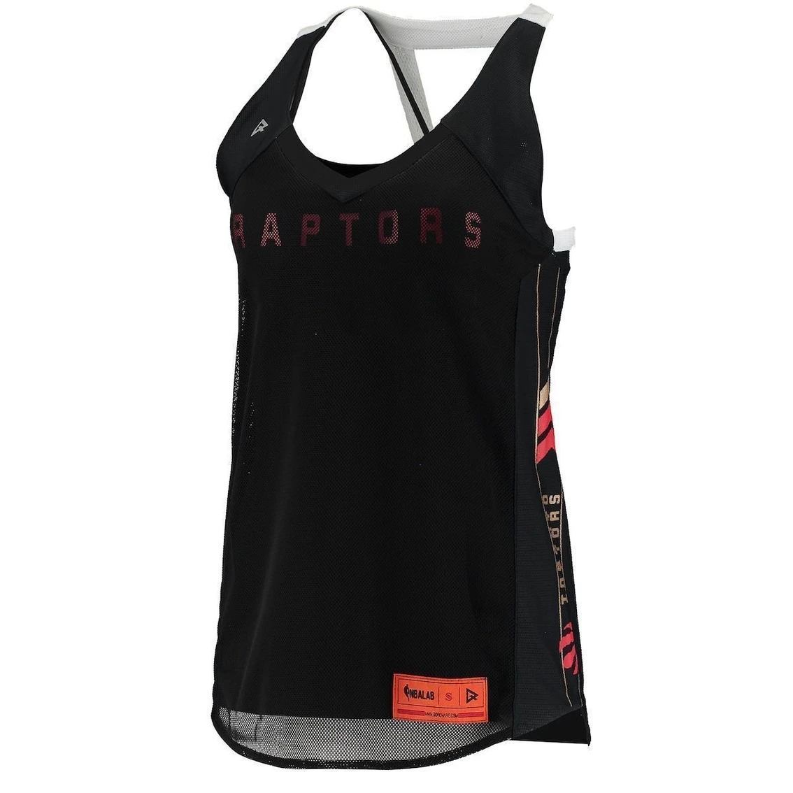 Best Sale π Women's Qore Black Toronto Raptors Dual Team Tank Top π₯° - Image 3