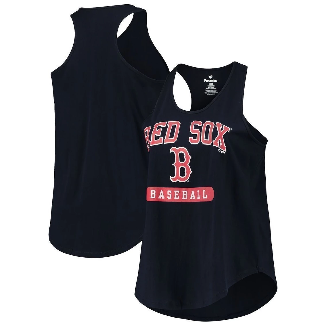 Hot Sale π Profile π© Women's Navy Boston Red Sox Plus Size Racerback Tank Top π€©