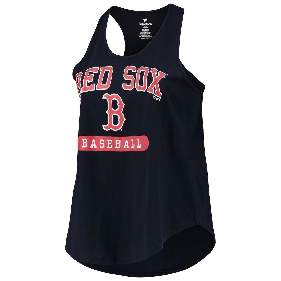 Hot Sale π Profile π© Women's Navy Boston Red Sox Plus Size Racerback Tank Top π€© - Image 3