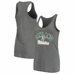 Brand new 🛒 Women's Soft As A Grape Charcoal Oakland Athletics Multi-Count Tank Top 🧨
