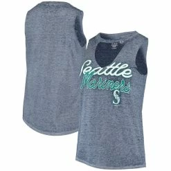 Best deal 🎁 Women's Concepts Sport Navy Seattle Mariners Loyalty Choker Neck Tank Top 💯
