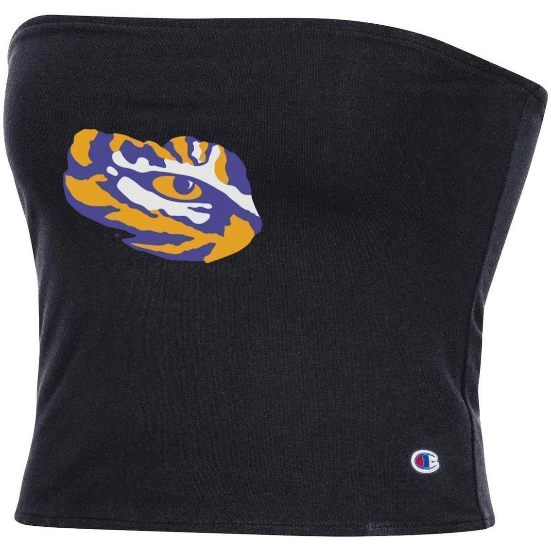 Flash Sale β¨ Women's Champion Black/Gray LSU Tigers Reversible Allover Print Tube Top π€© - Image 3