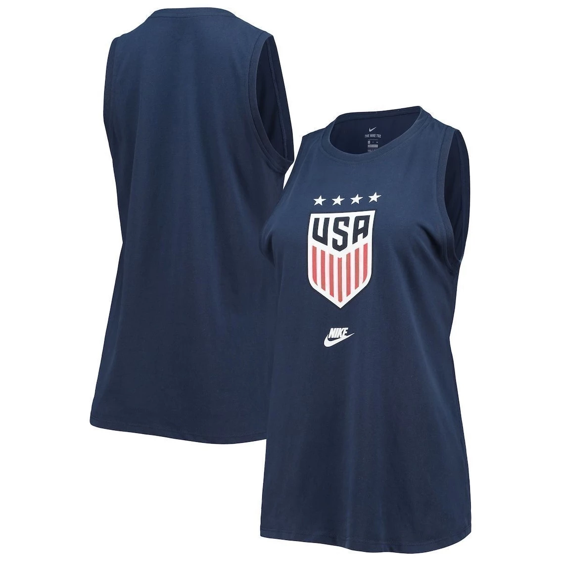 Best Sale β€οΈ Women's Nike Navy USWNT Crest Tomboy Performance Tank Top π§¨