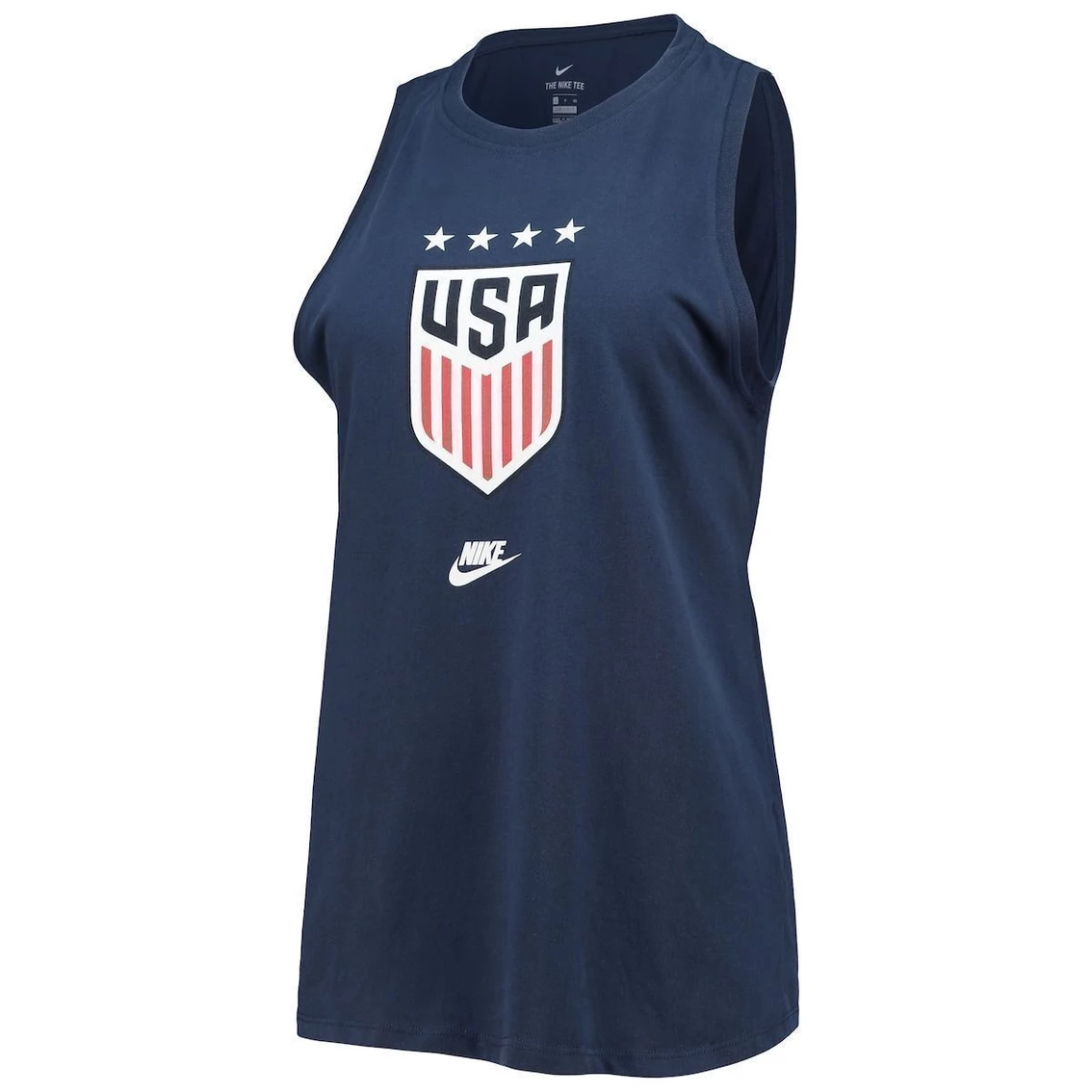 Best Sale β€οΈ Women's Nike Navy USWNT Crest Tomboy Performance Tank Top 𧨠- Image 3