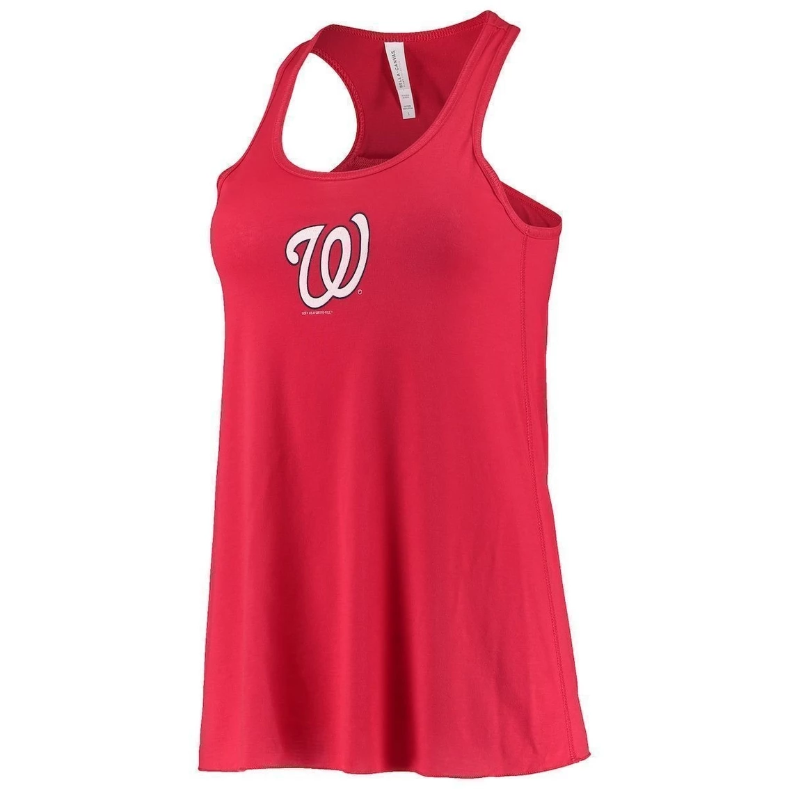 Wholesale π Women's Soft As A Grape Red Washington Nationals Front & Back Tank Top π - Image 3