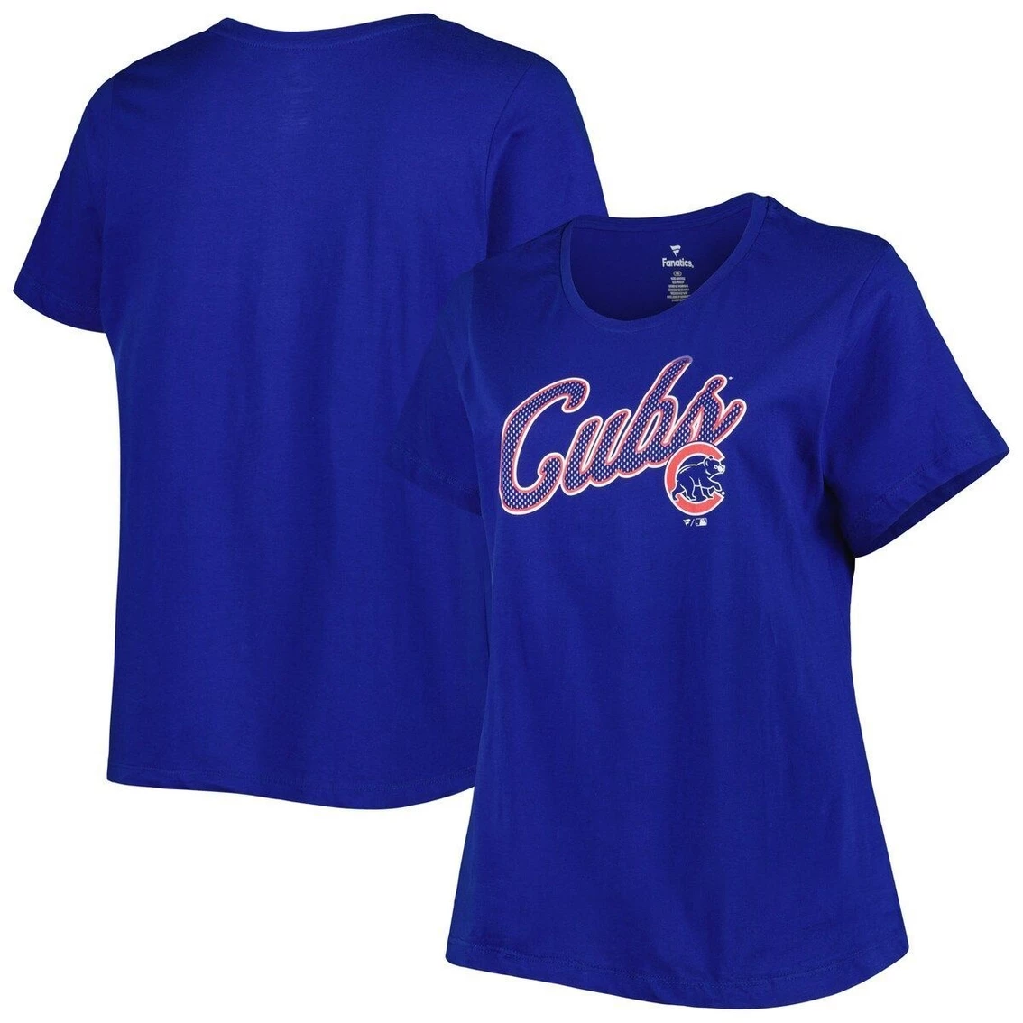 Promo π Profile π© Women's Royal Chicago Cubs Plus Size Team Scoop Neck T-Shirt π
