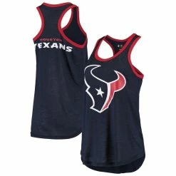 Flash Sale 🔥 Women's G-III 4Her By Carl Banks Navy Houston Texans Tater Tank Top 🎁