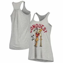 Budget 🤩 Women's Homefield Heather Gray USC Trojans Vintage Racerback Tank Top 😀