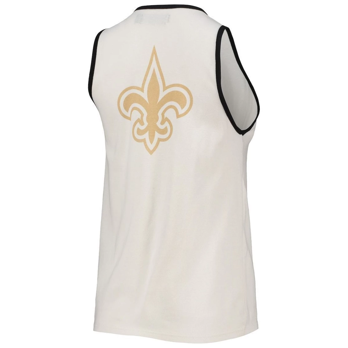 Coupon β Women's Junk Food White/Black New Orleans Saints Throwback Pop Binding Scoop Neck Tank Top 𧨠- Image 4
