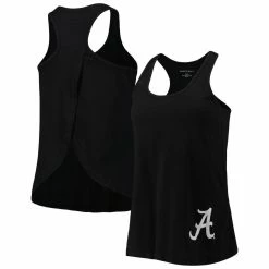 Deals π Boxercraft π© Women's Black Alabama Crimson Tide Charm 2.0 Scoop Neck Open Back Racerback Tank Top π