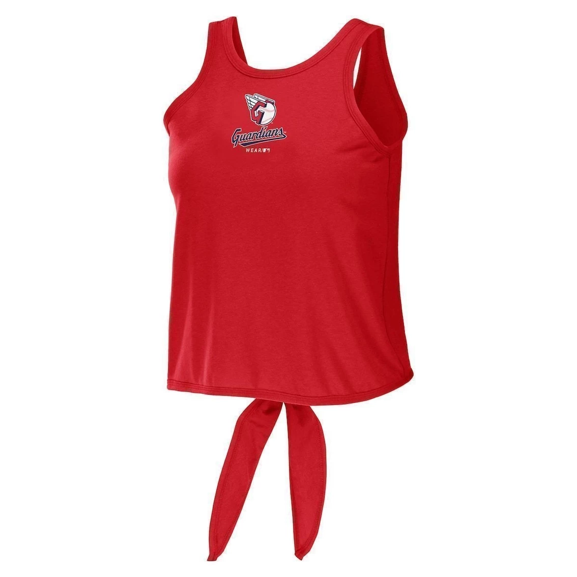 Buy π Women's WEAR By Erin Andrews Red Cleveland Guardians Open Back Twist Tie Tank Top π - Image 3