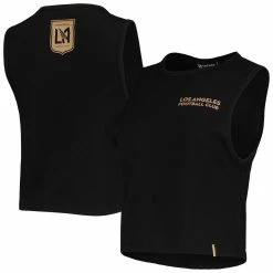 Brand new 😉 Women's The Wild Collective Black LAFC Crop Muscle Tri-Blend Tank Top 👏