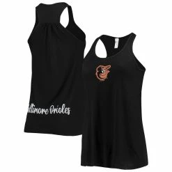 Top 10 💯 Women's Soft As A Grape Black Baltimore Orioles Front & Back Tank Top 👏
