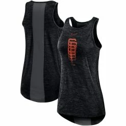 New π― Women's Nike Black San Francisco Giants Logo Fade High Neck Performance Tank Top π