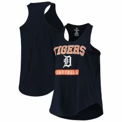 Coupon 🔥 Profile 👩 Women's Navy Detroit Tigers Plus Size Racerback Tank Top 🎁