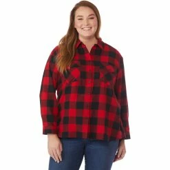 Brand new 🧨 JW Plus Size Buffalo Plaid Woven Top 😀